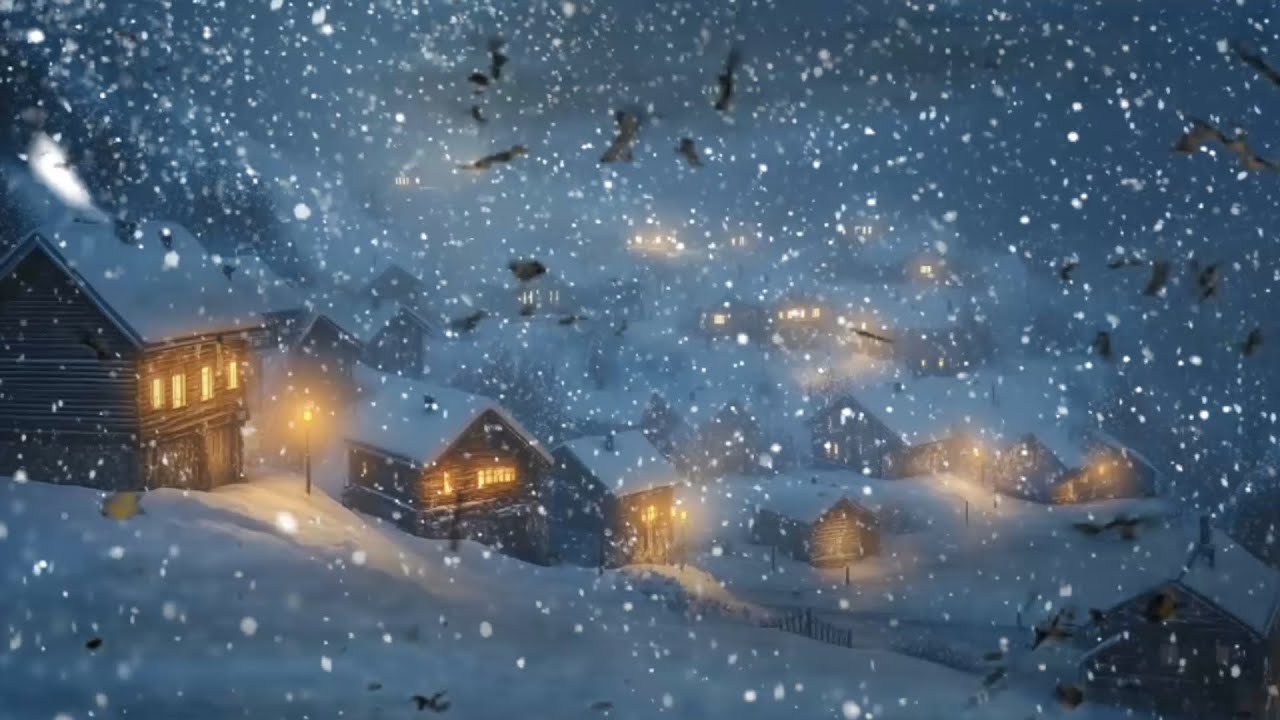 Blizzard & Winter Storm Sounds for Deep Sleep | Howling Wind & White ...