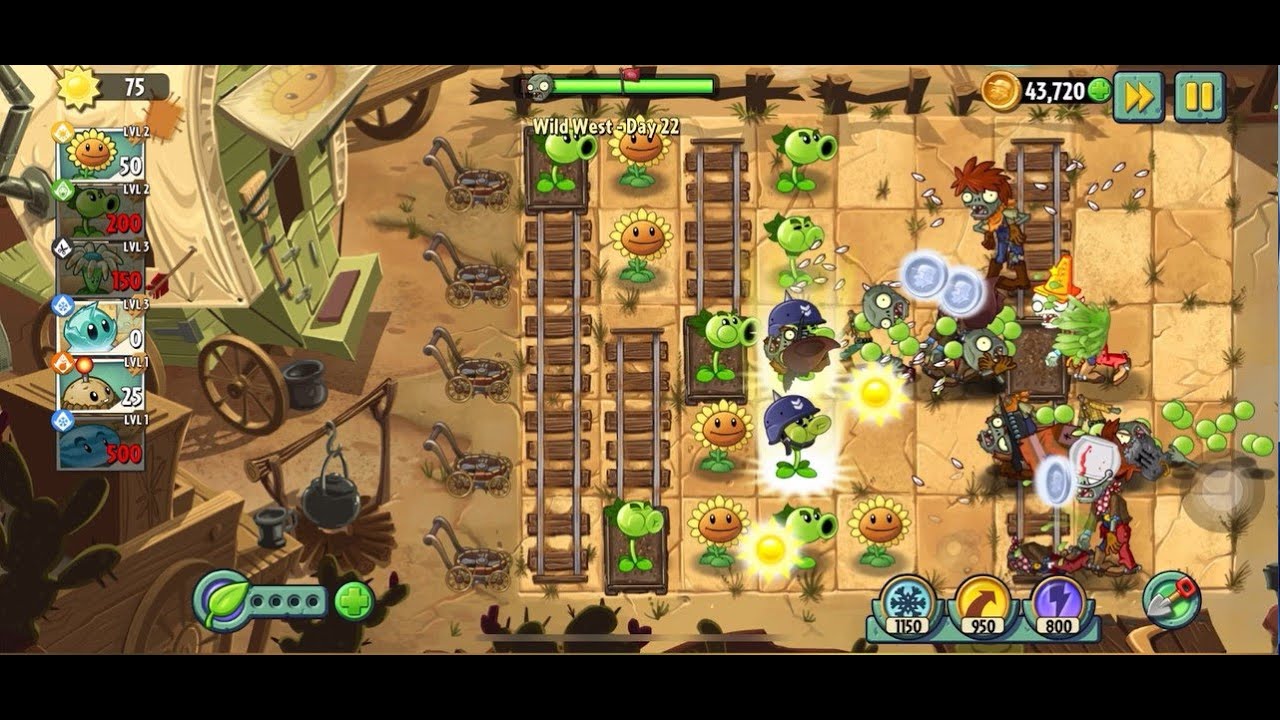 PvZ2 Wild West Day 22 Goals