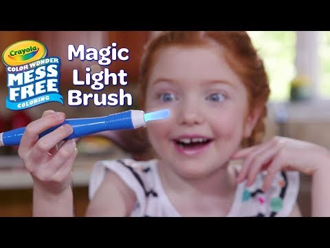 NEW Crayola Color Wonder Magic Light Brush || Crayola Product Demo