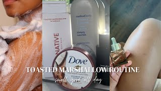 REALISTIC HYGIENE ROUTINE TO SMELL GOOD ALL DAY | TOASTED MARSHMALLOW AND SUGAR