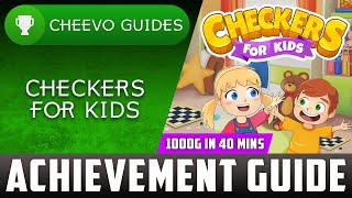 Checkers for Kids - Achievement / Trophy Guide (Xbox) **1000G IN 40 MINS**