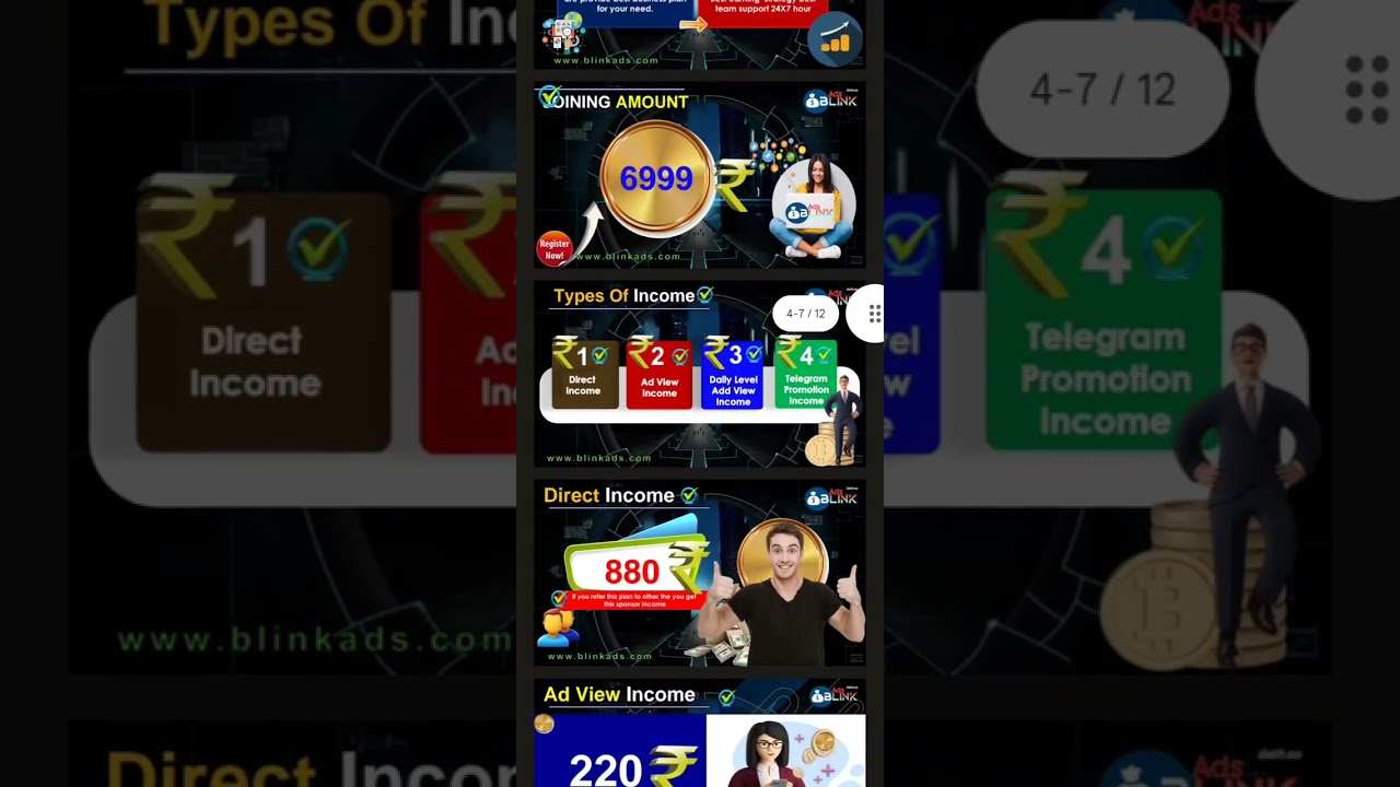 BLINKADS EARNINGS & WITHDRAW PROOF|