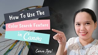 How to use the color search feature in Canva