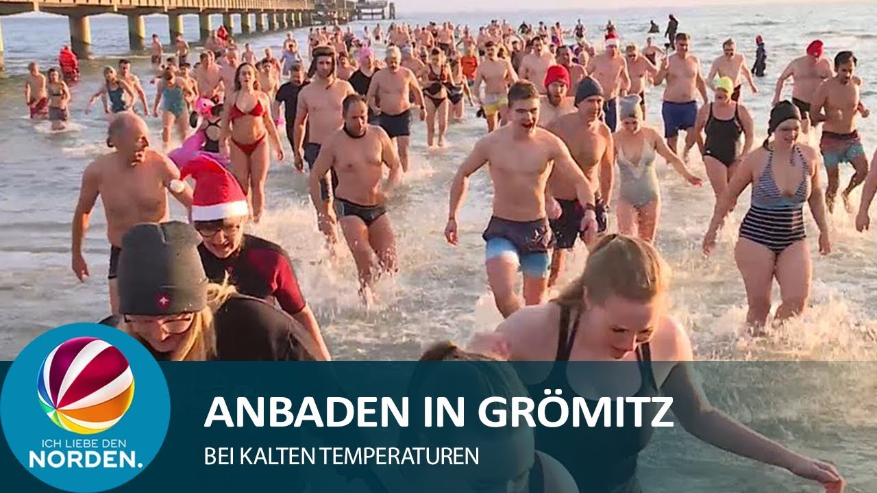 Anbaden 2020 in Grömitz: 243 Teilnehmer in der kalten Ostsee