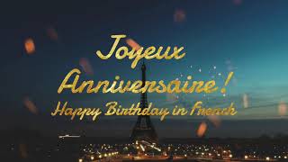 Happy Birthday | French Version