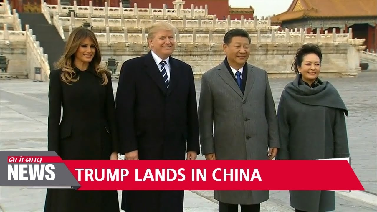 U.S. President Trump lands in China for threeday visit YouTube