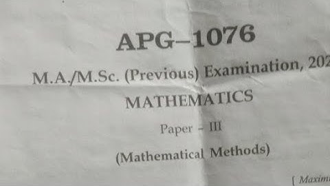 Mgsu University M A /M Sc Previous Year Paper 2021