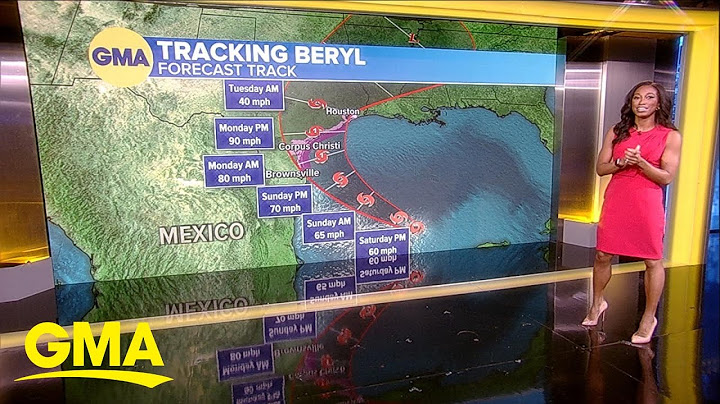 Tropical storm Beryl heads for Texas coast