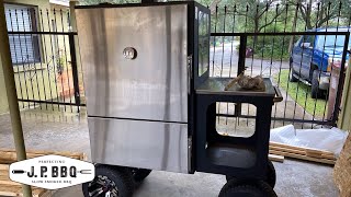 Seasoning the Large Lone Star Grillz Insulated Vertical Smoker