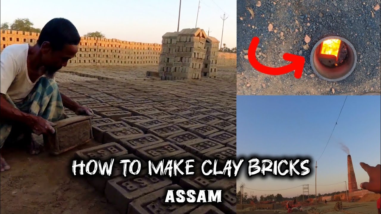 Awesome! Manual Clay Bricks Chimney Process in Village | Bricks ...