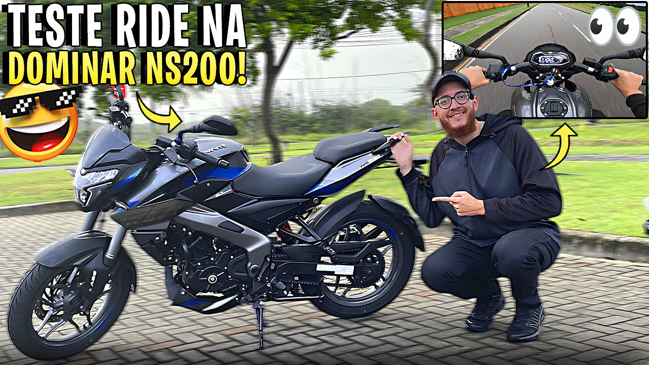 🔥SERÁ QUE É BOA MESMO? CONHECENDO DE PERTO A BAJAJ DOMINAR NS 200 2025!