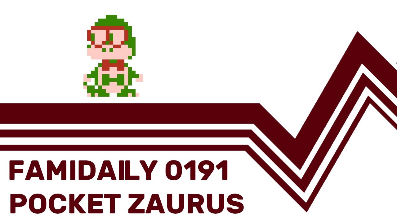 Famidaily - Episode 0191 - Pocket Zaurus (ポケットザウルス) - YouTube