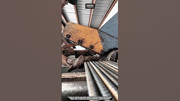 Cutting rebar in bulk efficiently using Work Tool Hydraulic Bar Shearing Machine #tool #worktool