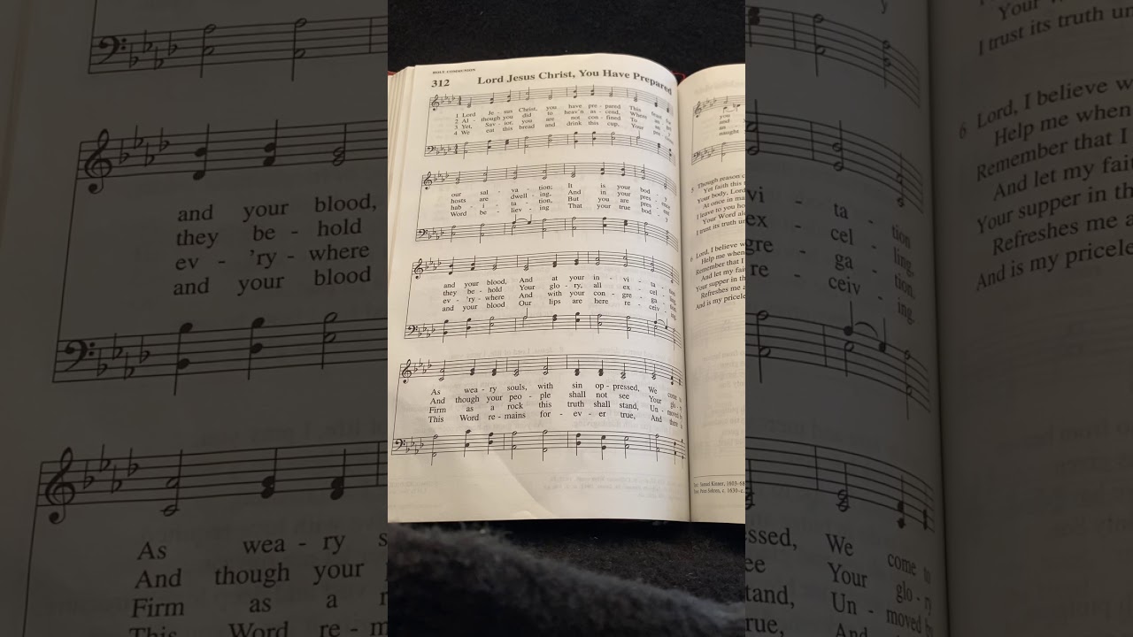 Hymn 312 Lord Jesus Christ, you have prepared YouTube