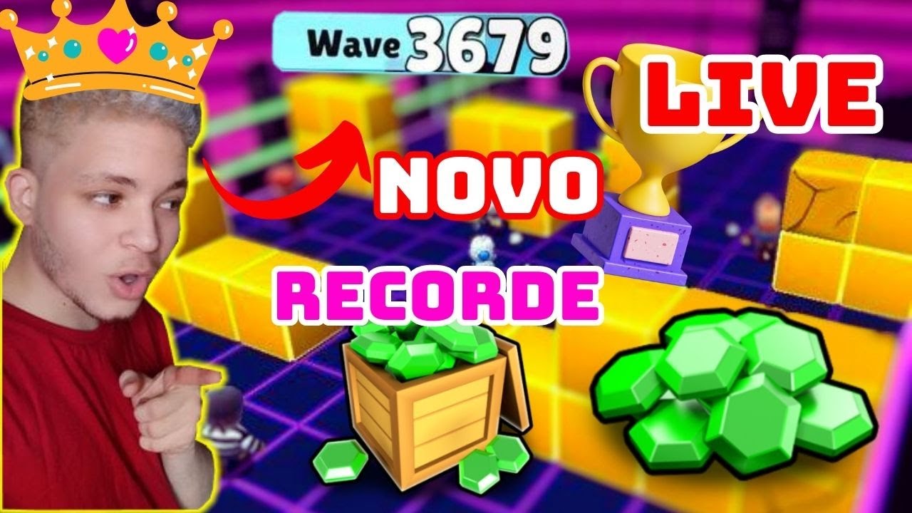 LIVE DE STUMBLE GUYS AO VIVO PEGANDO WAVE NO BLOCK DASH INFINITO COM  INSCRITOS 