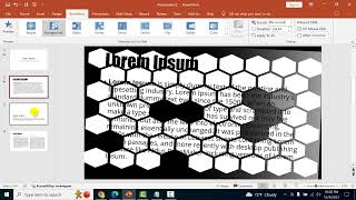 How to apply honeycomb transition to slide in PowerPoint