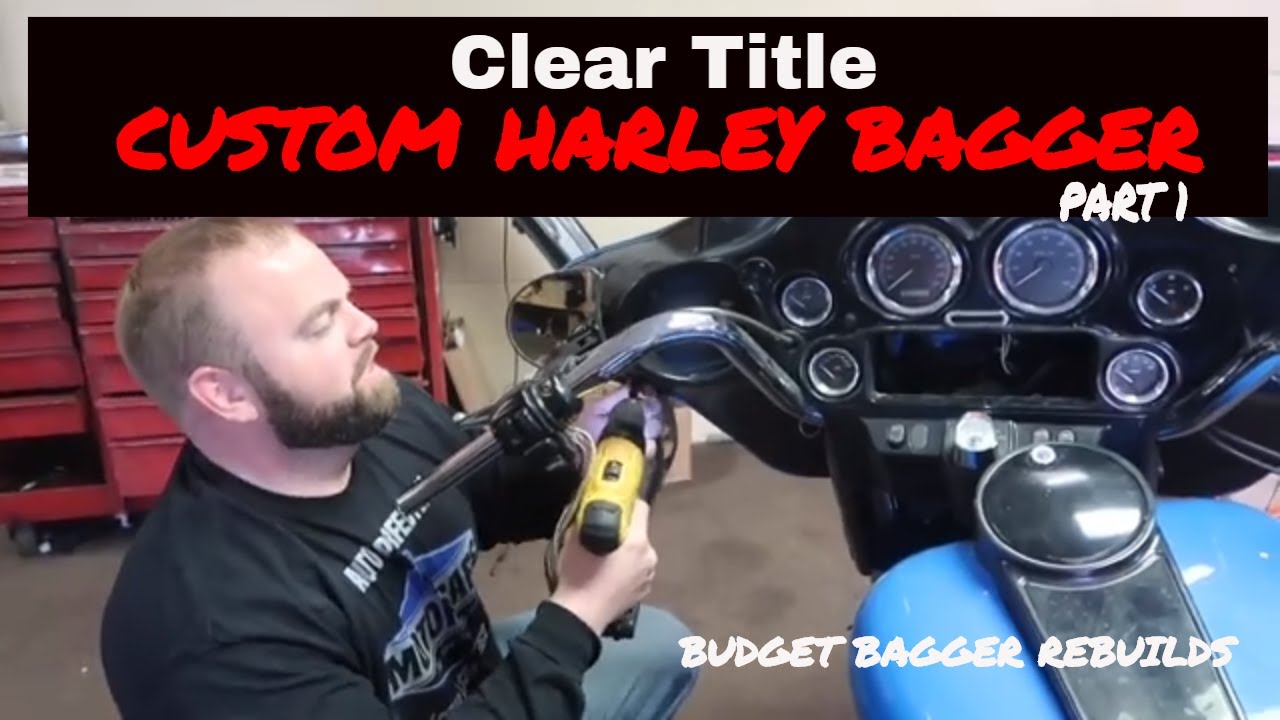 Custom Harley Bagger Quick Flip // Budget Bagger Rebuilds - YouTube