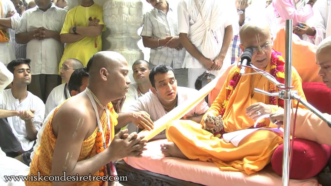 Initiation Ceremony by HH Gopal Krishna Goswami