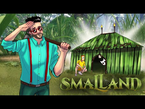 Видео: ПОСТРОИЛИ НАШУ ПЕРВУЮ БАЗУ! ВЫЖИВАНИЕ В SMALLAND #2