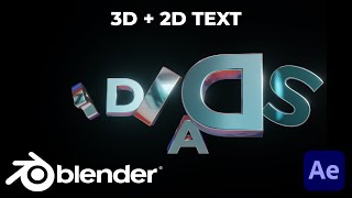 3D Shiny Text Animation - Blender 3D   After Effects Tutorial | Motion Graphics Tutorial