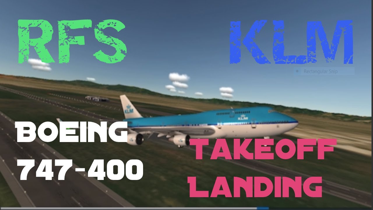 Rfs Klm Boeing 747 400 Takeoff And Landing Youtube - klm boeing 747 400 roblox