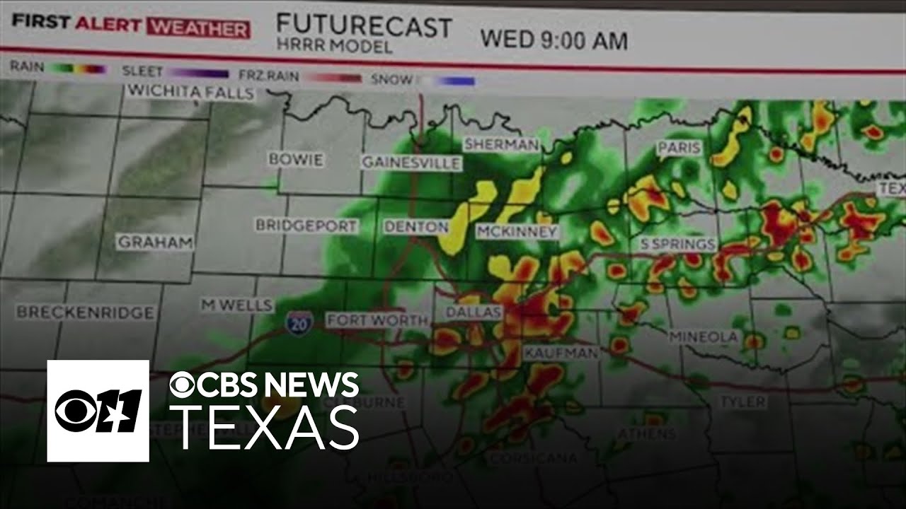Heavy rainfall may cause flash flooding in North Texas on Wednesday ...