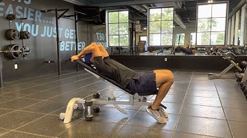 Incline Bench Reverse Crunch