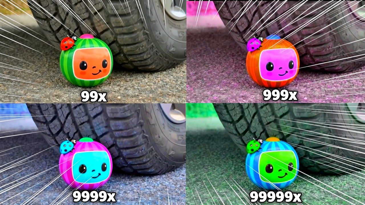 Логотип Cocomelon ASMR в начале видео, ускорение 999999x, эффекты Klasky Csupo!