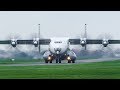 ANTONOV AN22 DEPARTURE - THE BIGGEST PROPELLER PLANE in the world + ILYUSHIN IL62, AN12 (4K)