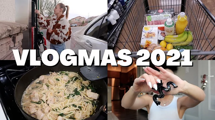 VLOGMAS DAY 23: grocery shopping, mini unboxing haul, cooking dinner, etc