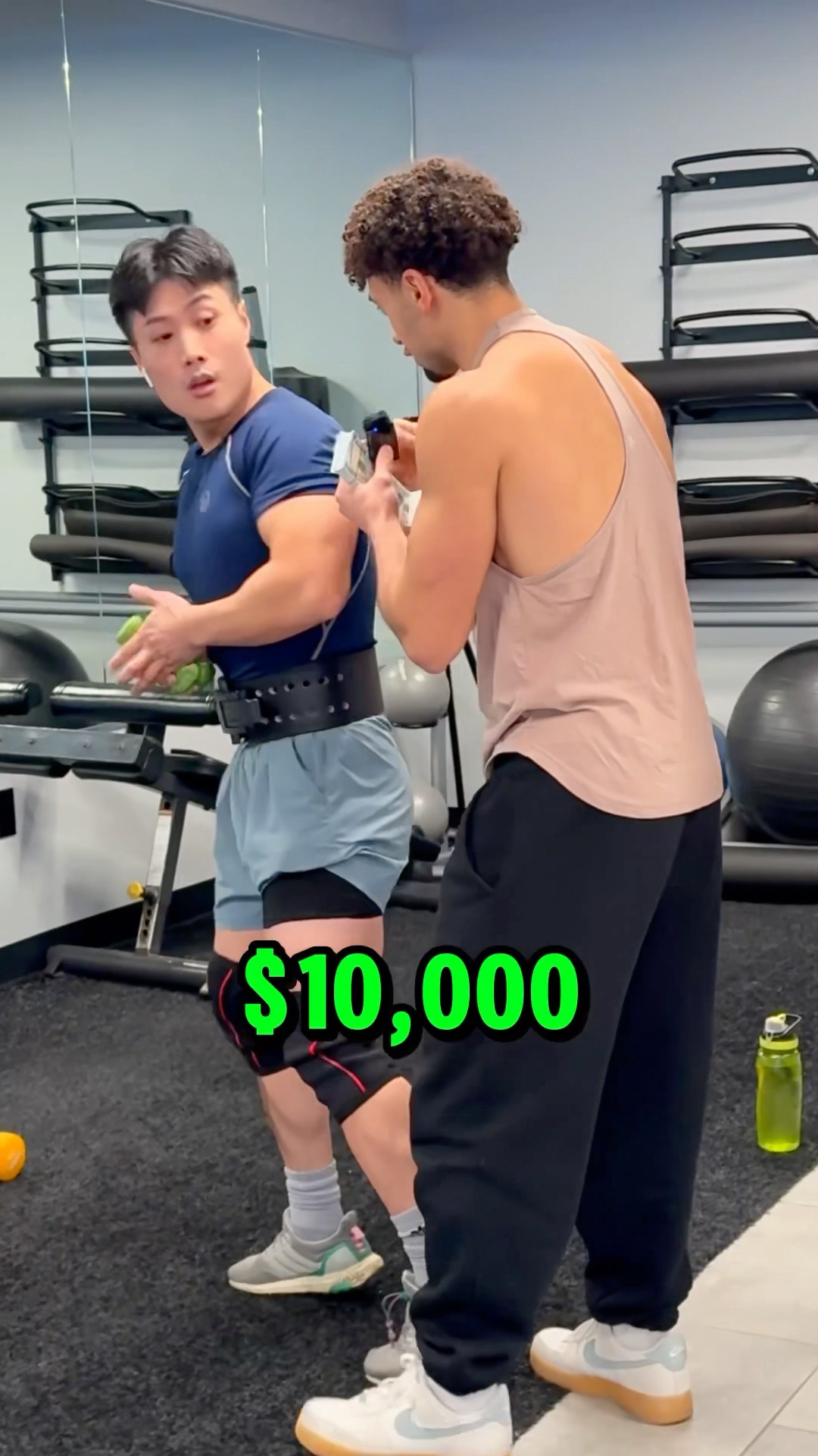 Can he beat me at any exercise for $10,000??⁉️