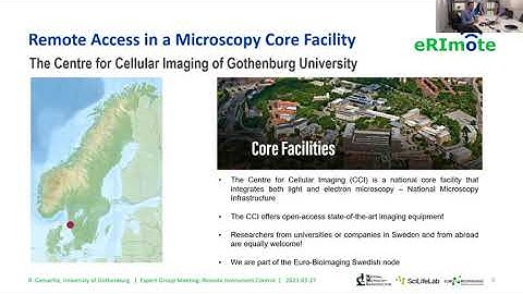 Remote access in a microscopy core facility
