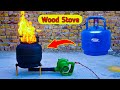 Recycle Old Gas Cylinder into Wood Stove . #stove #diy