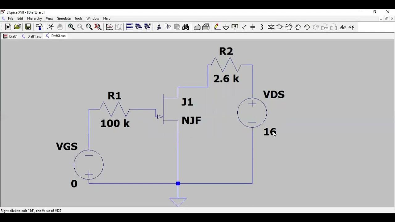 JFET Characteristics using LTspice YouTube
