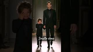 Crying child during  paris fashion week| smalto 2012 | #malemodel #alexandercunha #runway  #shorts