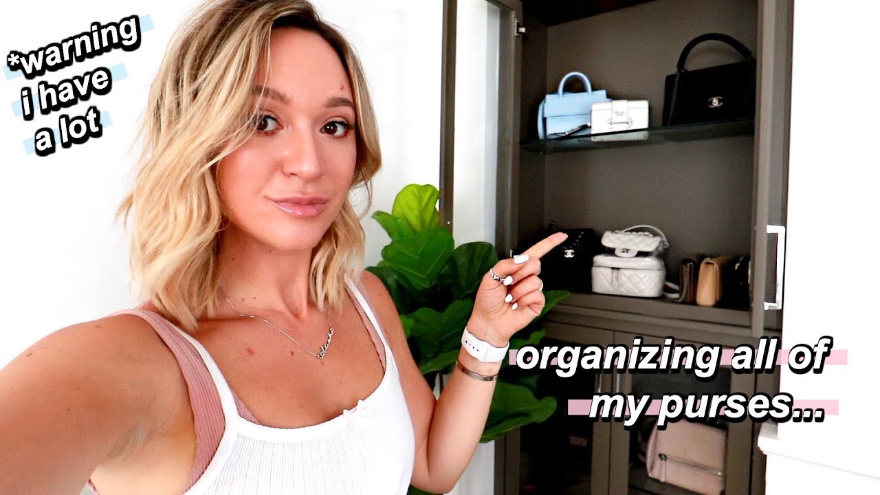 reorganizing all my handbags / purses + jewelry haul!!