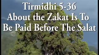 Tirmidhi 5-36: About the Zakat Is To Be Paid Before The Salat