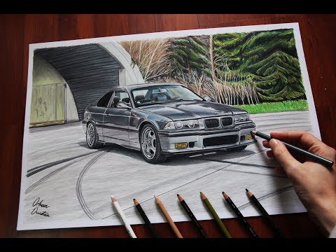CAR DRAWING | BMW E36 325i Coupe | Germany | Orhan Ozvatan