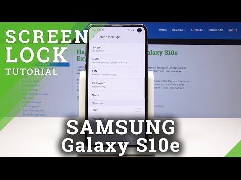 How to Add Lock Screen on SAMSUNG Galaxy S10e - Set Up Password / Pattern