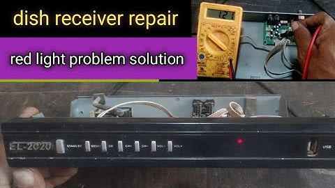 Dish receiver repair red light probalum solution