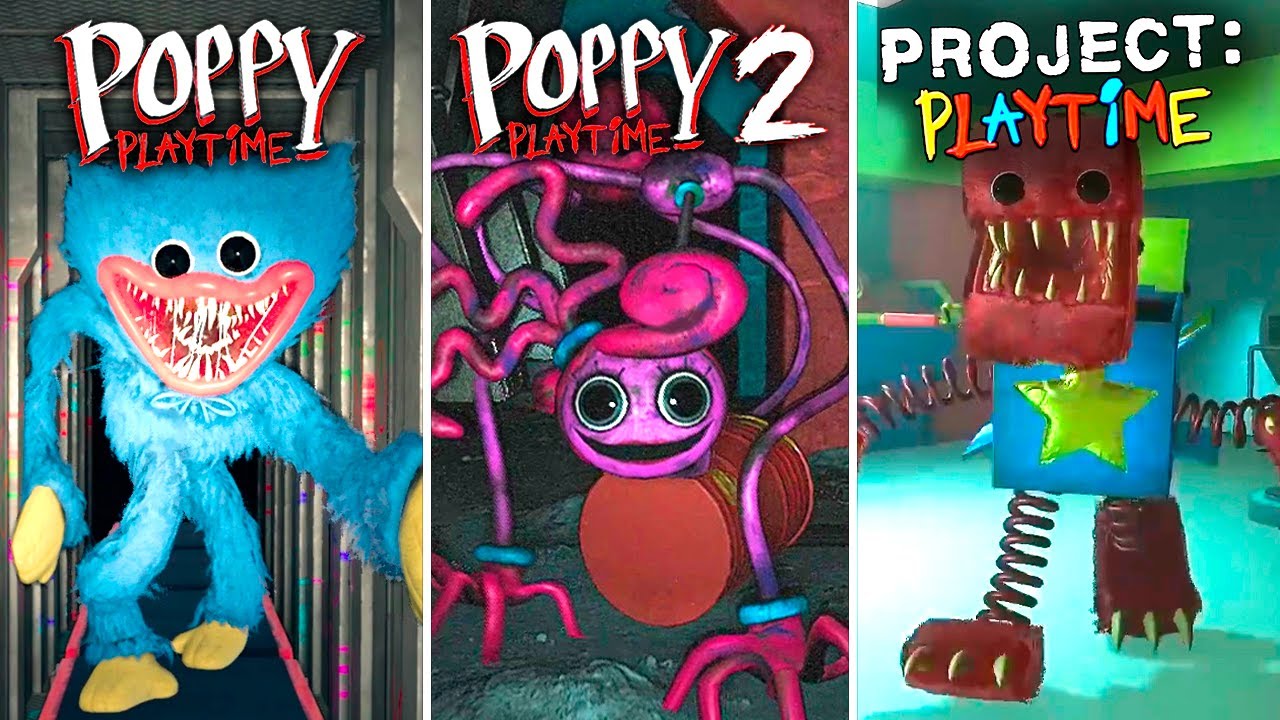 ALL Chapter 1 vs Chapter 2 vs Project: Playtime Jumpscares Evolution  Comparison 