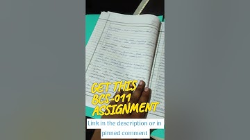 BCS-011 Solved Assignment 2023-24 | #ignou BCA 1st Semester | Handwritten Assignments | #shorts #bca