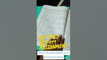 BCS-011 Solved Assignment 2023-24 | #ignou BCA 1st Semester | Handwritten Assignments | #shorts #bca