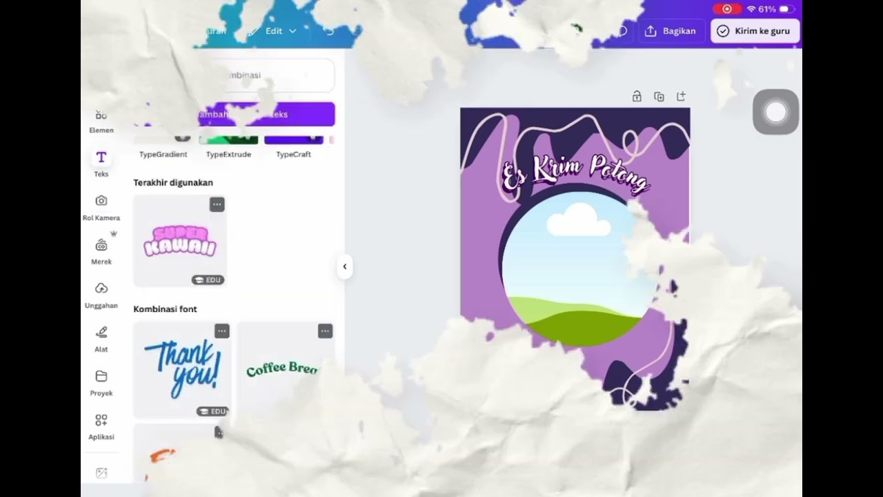 How to make a poster in the Canva application easily, and suitable for beginners!
