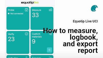 How to measure, logbook, and export report I Equotip Live UCI