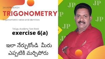 #trigonometry in telugu# part 25 #.maths 1(a)#exercise (6a)#.maths lectures for inter and iit jee#.