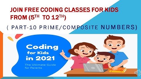 Programme to identify Prime/Composite numbers in JAVA || BLUE J || CODING FOR KIDS