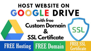 How to Host your Website on Google Drive | FREE Custom Domain | FREE SSL Certificate from Cloudflare