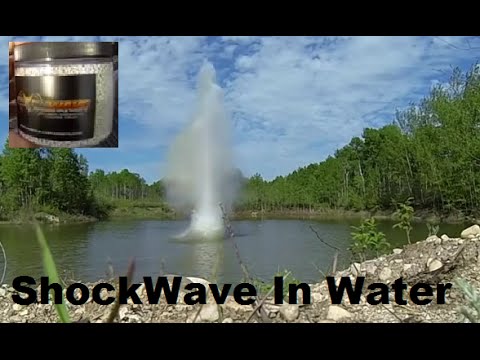 Testing some Shockwave Binary Exploding Targets In Water:)