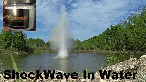 Testing some Shockwave Binary Exploding Targets In Water:)